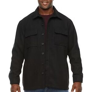 NWOT Shaquille O’ Neal black Brushed Sha*Q*ket Shacket Sz 3 XL